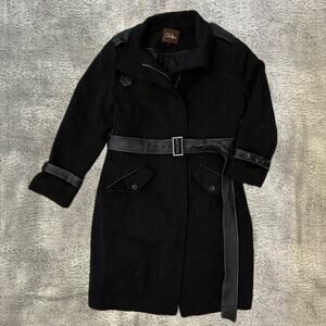 Cole haan black trench coat